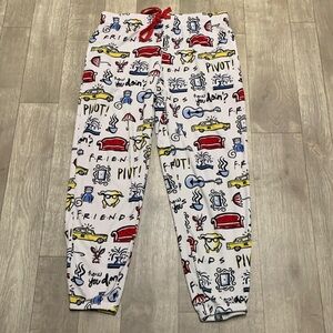 FRIENDS Sitcom NYC Coffee Drawstring‎ Sleepwear Lounge Pajama Jogger Pants